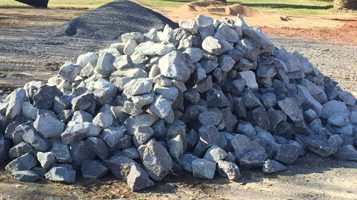 Chitwood Dirt Yard | Rock Hill, SC | Pile of rocks ready for decorative landscaping placement